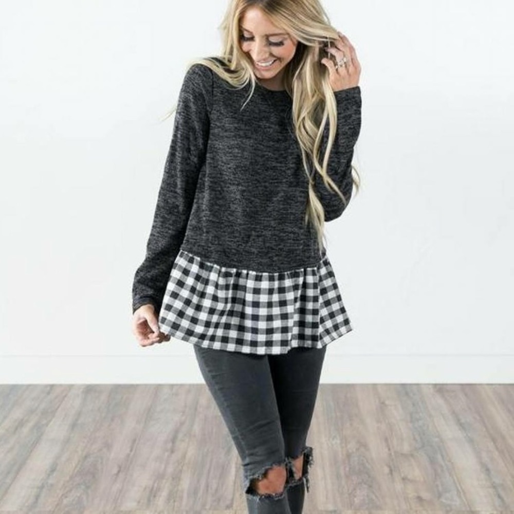 Peplum sweater